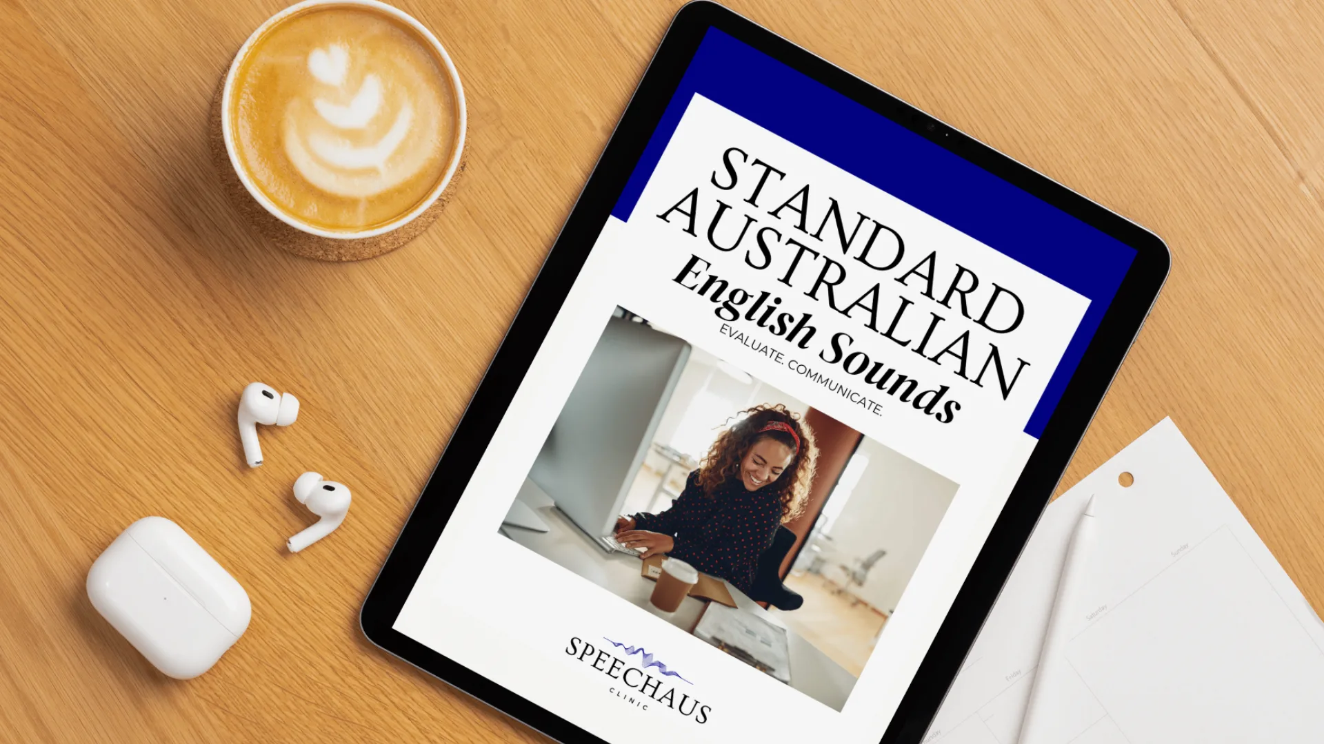 Sounds of Standard Australian Mock Up Standard Australian English lead magnet